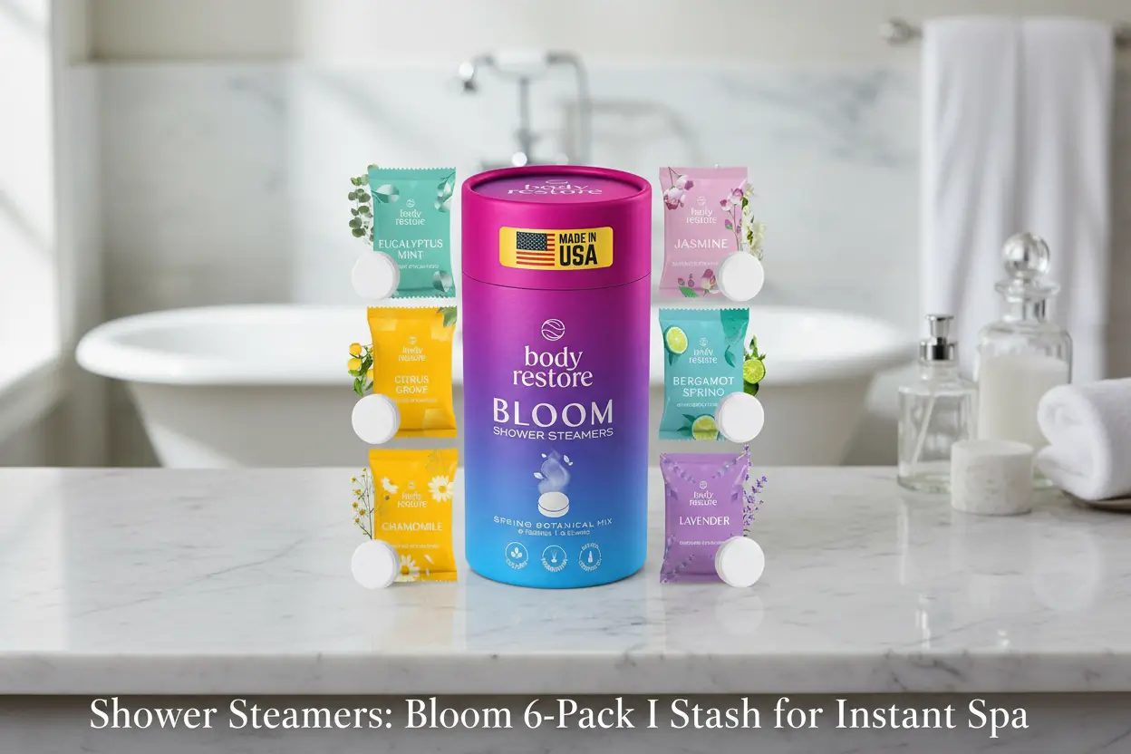body-restore-shower-steamers-aromatherapy-6-pack-christmas-stocking-stuffers-birthday-gifts-for-women-white-elephant-relaxation-self-care-for-men-bloom