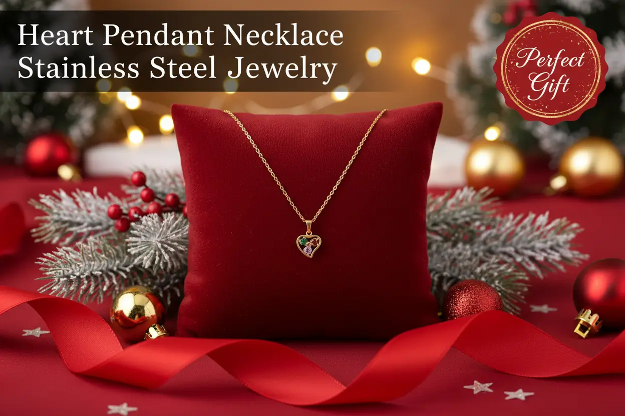 heart_pendant_necklace_rhinestones_stainless_steel_women_faith_daily_wear