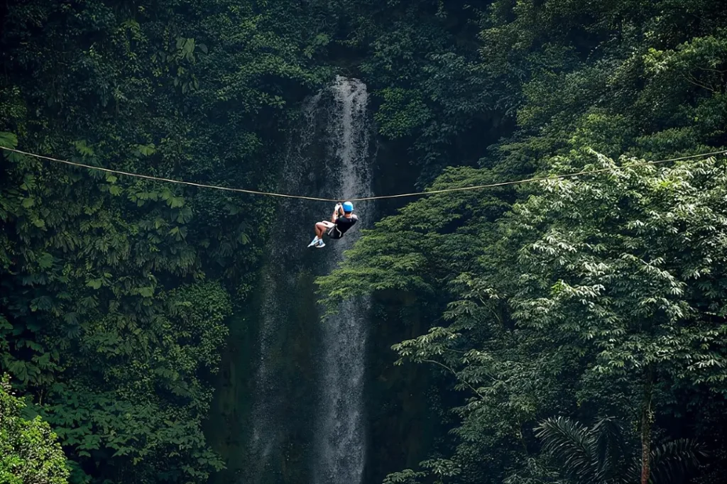 Arenal 12 Zipline Cables Experience Fly over La Fortuna Waterfall