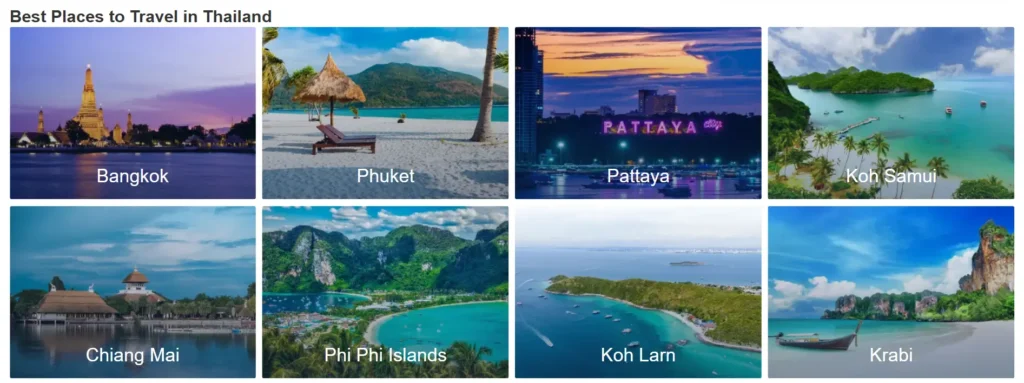 Best Places to Travel in Thailand