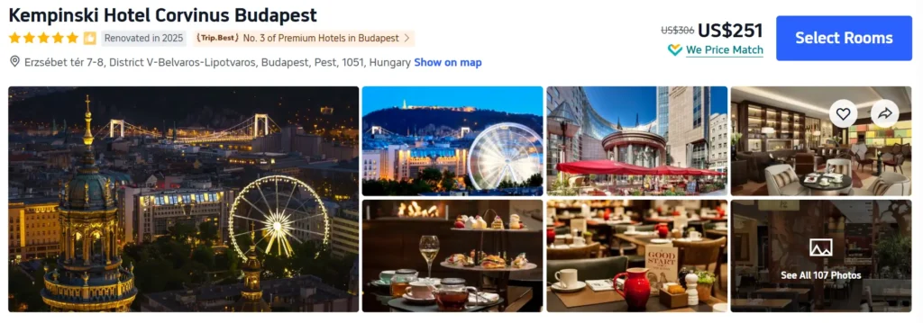 Kempinski Hotel Corvinus Budapest