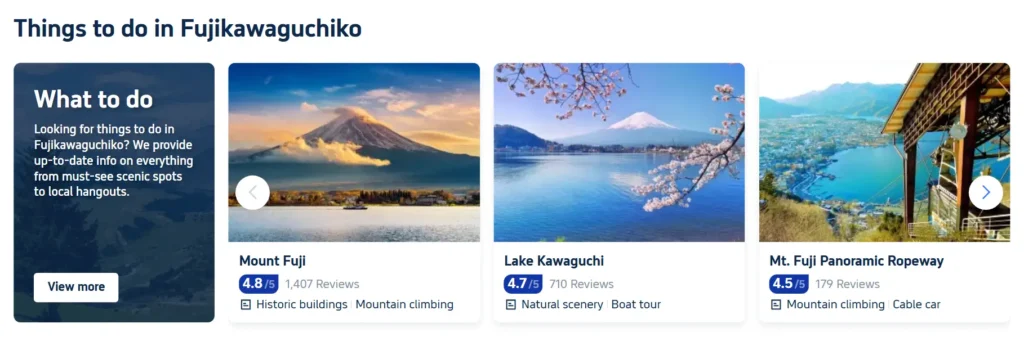 Things to do in Fujikawaguchiko