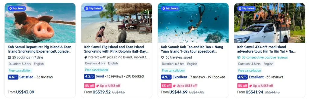 Top Koh Samui day tours