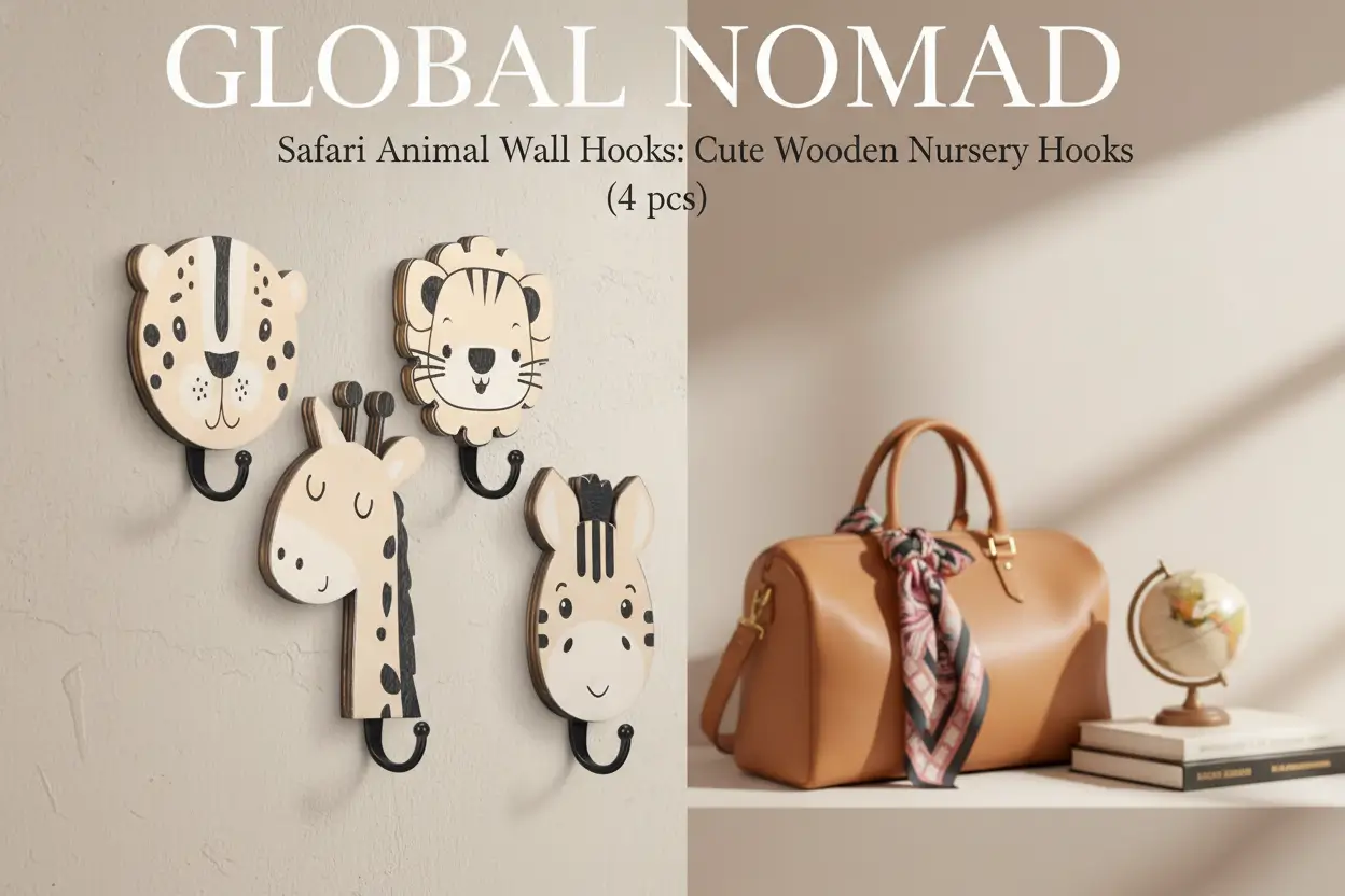 qunclay-4-pcs-safari-animal-decorative-wall-hooks-kids-wooden-jungle-baby-nursery-hooks-cute-towel-hanger-for-childs-nursery-bathroom-bedroom-home-decor-safari-animal