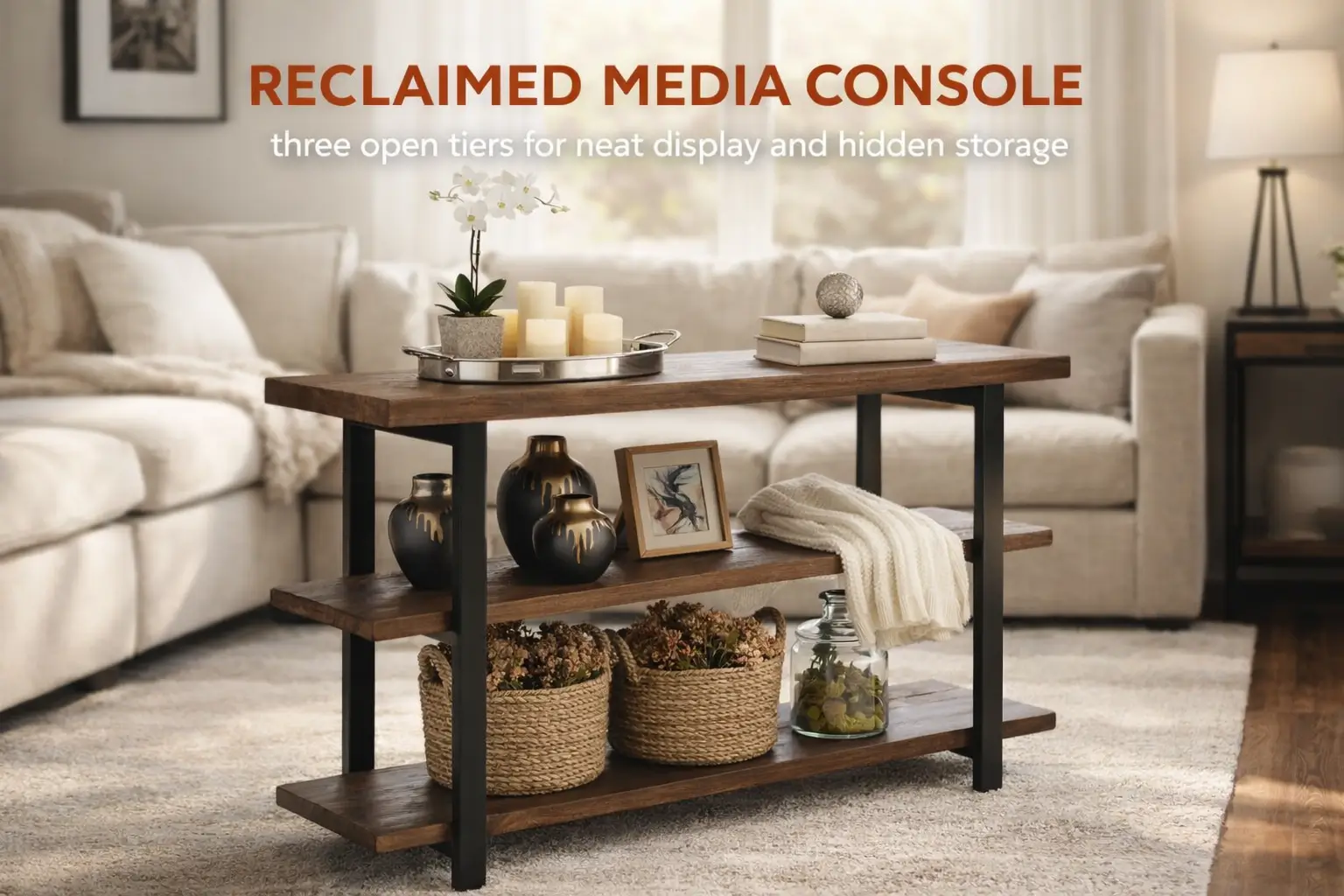 Alaterre_Furniture_Pomona_48_Solid_Pine_Wood_Media_Console_Table_with_2_Open_Shelves_and_Metal_Legs_3-Tier_Storage_Display_and_Rustic_Industrial_Accent_Furniture_in_Natural_Finish