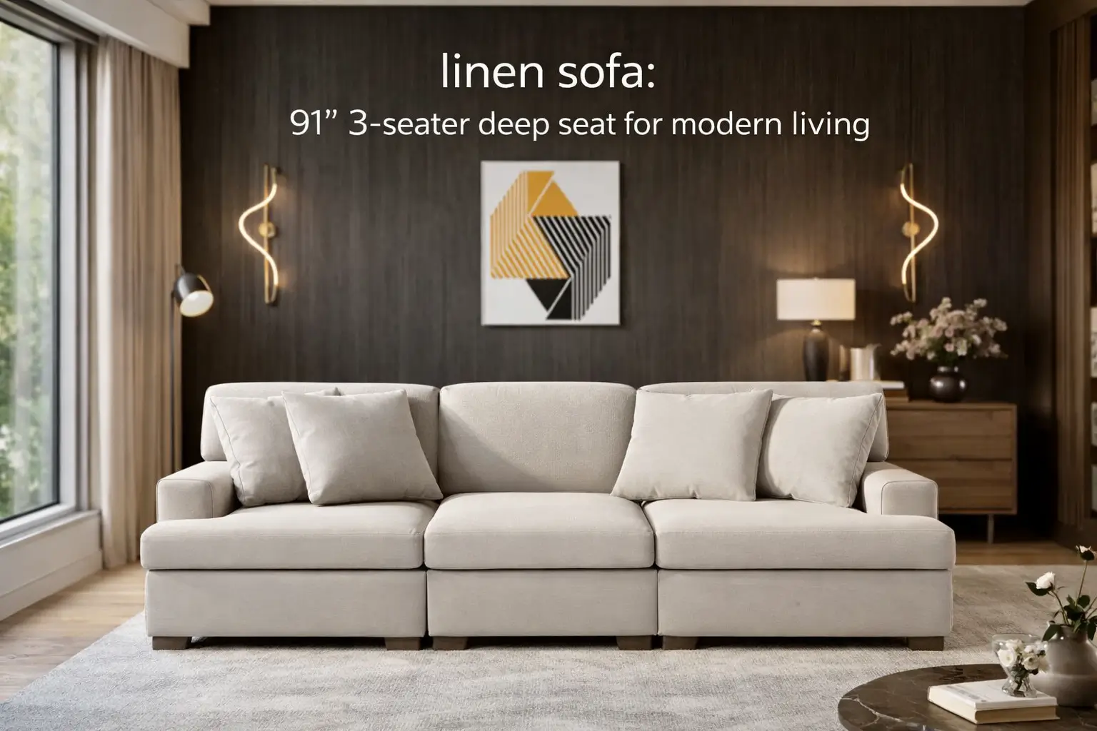 LUMISOL_91_Contemporary_Deep_Seat_Sofa_Linen_Fabric_3_Seater_Sofa_with_Track_Arms_Modern_Sofa_Couch_with_Pillows_for_Living_Room_Bedroom_Small_Apartment_Cream