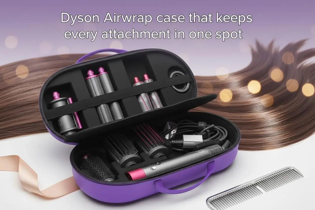 RLSOCO_Hard_Case_for_Dyson_Airwrap_Complete_Long_Complete_Styler_HS08_HS05_HS01_NOT_for_Dyson_Airwrap_id_Fits_4pcs_Long_Barrels_or_Short_Barrels_Violet_Case_Only_Hair_Styler_not_Included