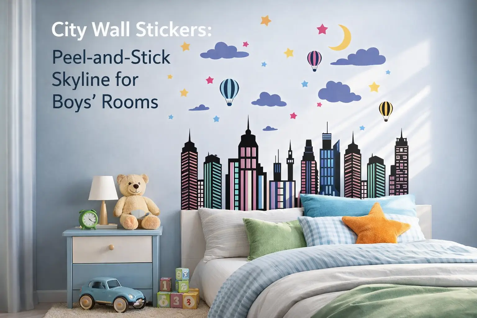 city-wall-stickers-boys-room-peel-stick-colorful-hero-skyline-building-stars-hot-air-balloon-cityscape-wall-decals-kids-supplies-ages-1-12-year-wall-decor-art
