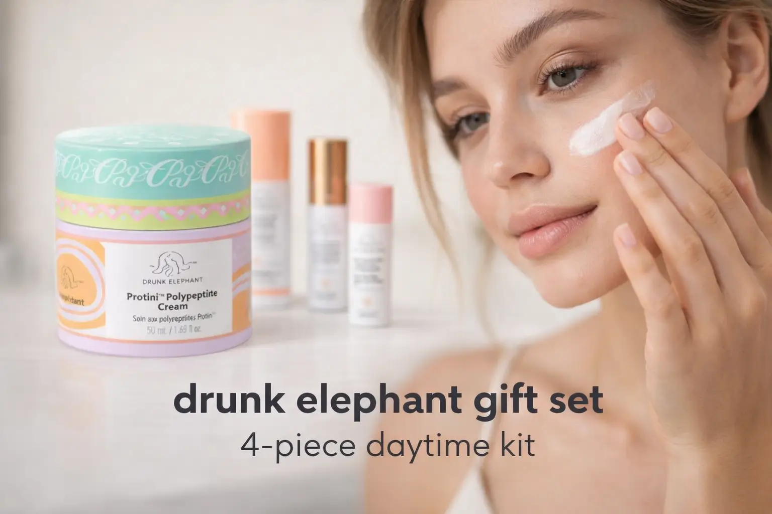 drunk-elephant-daytime-exhibit-protini-polypeptide-cream-50ml-169-fl-oz-d-bronzi-8ml-027-fl-oz-c-luma-hydrabright-serum-15ml-050oz-c-tango-eye-cream-5ml-016-fl-oz-holiday-gift-set