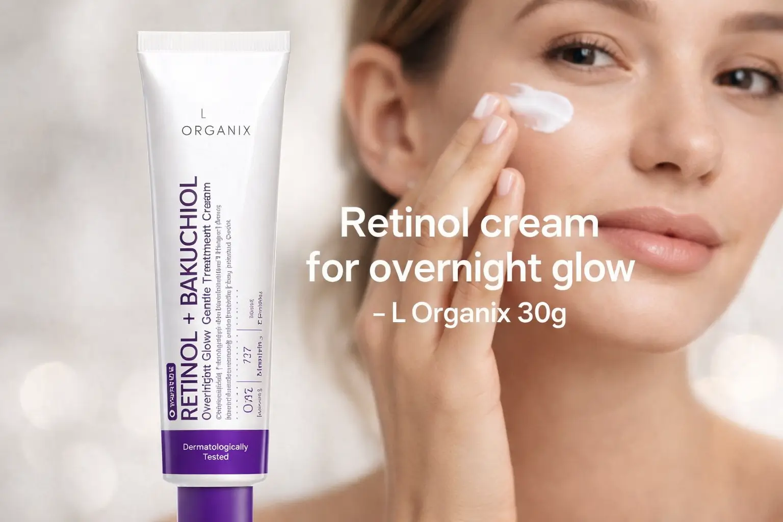 l-organix-retinol-bakuchiol-overnight-glow-gentle-treatment-cream-30g