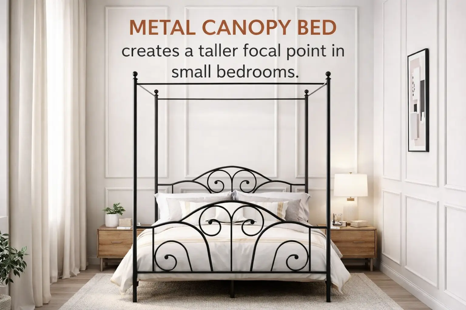 queen-size-four-poster-metal-canopy-bed-frame-with-headboard-and-footboard-sturdy-slatted-structure-no-box-spring-needed-black