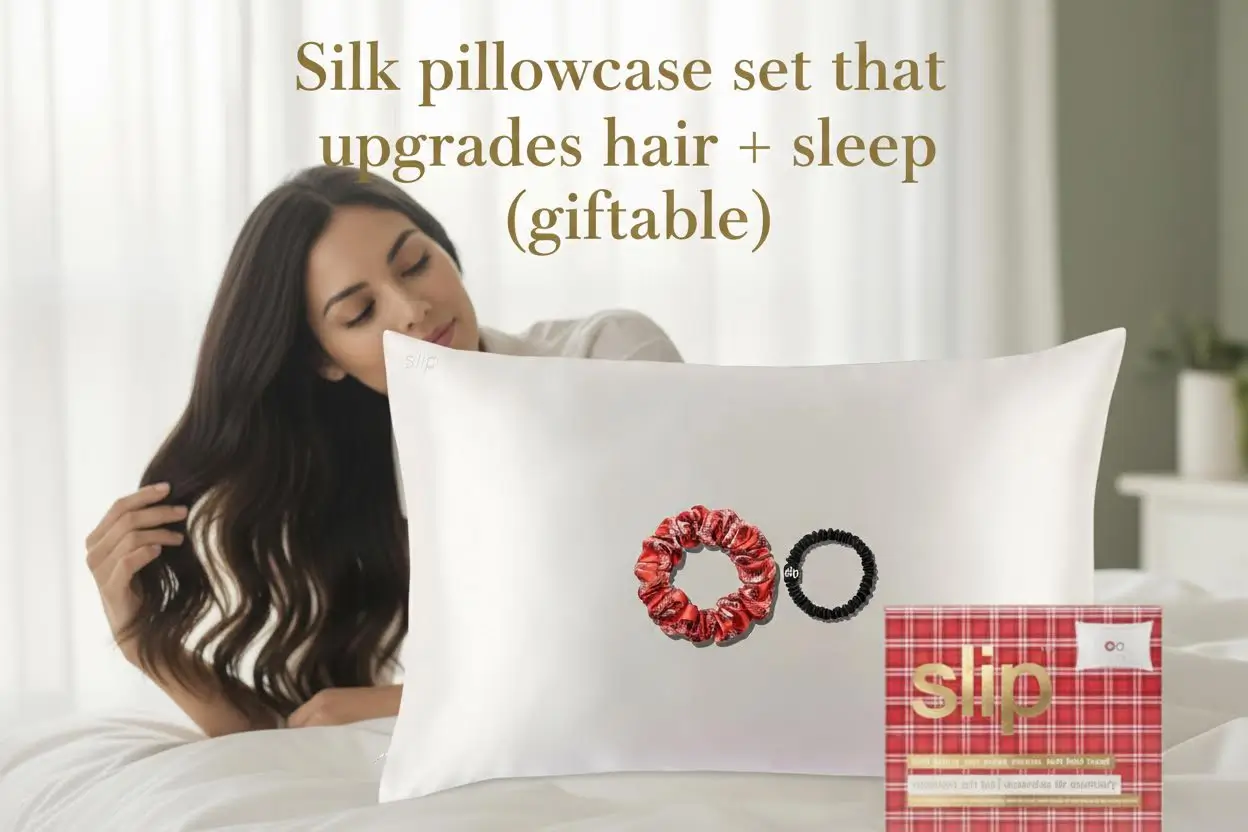 slip_The_Original_Limited_Edition_Rosemary_Gift_Set_Queen_Pure_Silk_Pillow_Case_with_Silk_Scrunchies_100_Percent_Pure_22_Momme_Mulberry_Silk_Queen_Standard_Size_Pillow_Case_and_Scrunchies
