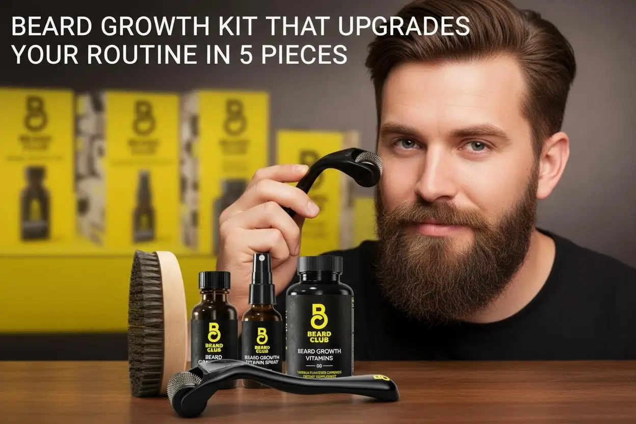 the-beard-club-signature-beard-growth-kit-derma-roller-beard-growth-oil-beard-growth-vitamins-vitamin-spray-beard-brush-gift-set