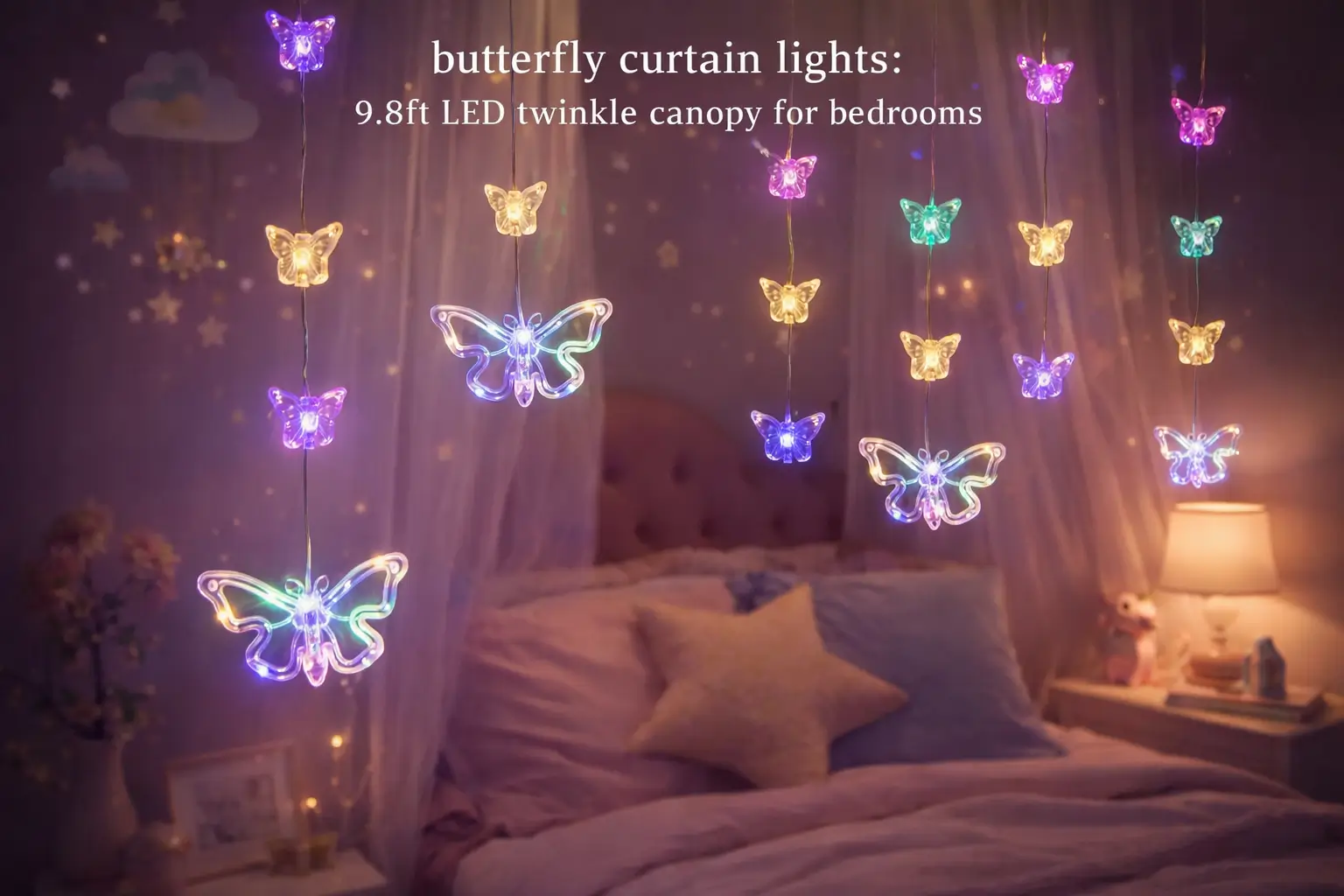 yolight_butterfly_curtain_lights_bedroom_9.8ft_led_twinkle_fairy_light_remote_timer_multicolor